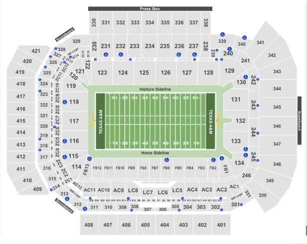 Texas A&M Kyle Field Seating Chart