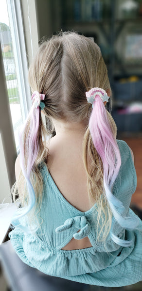 Rainbow Girls Hair Extension