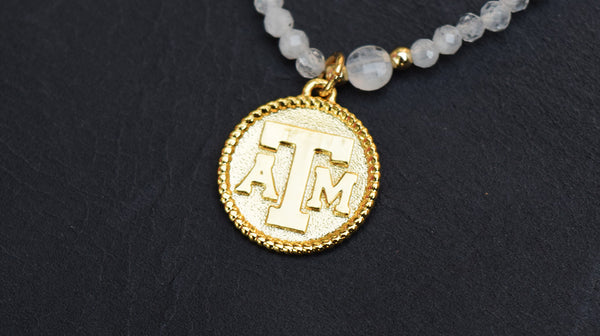 Adjustable chain Texas A&M Pearl Necklace for Aggies